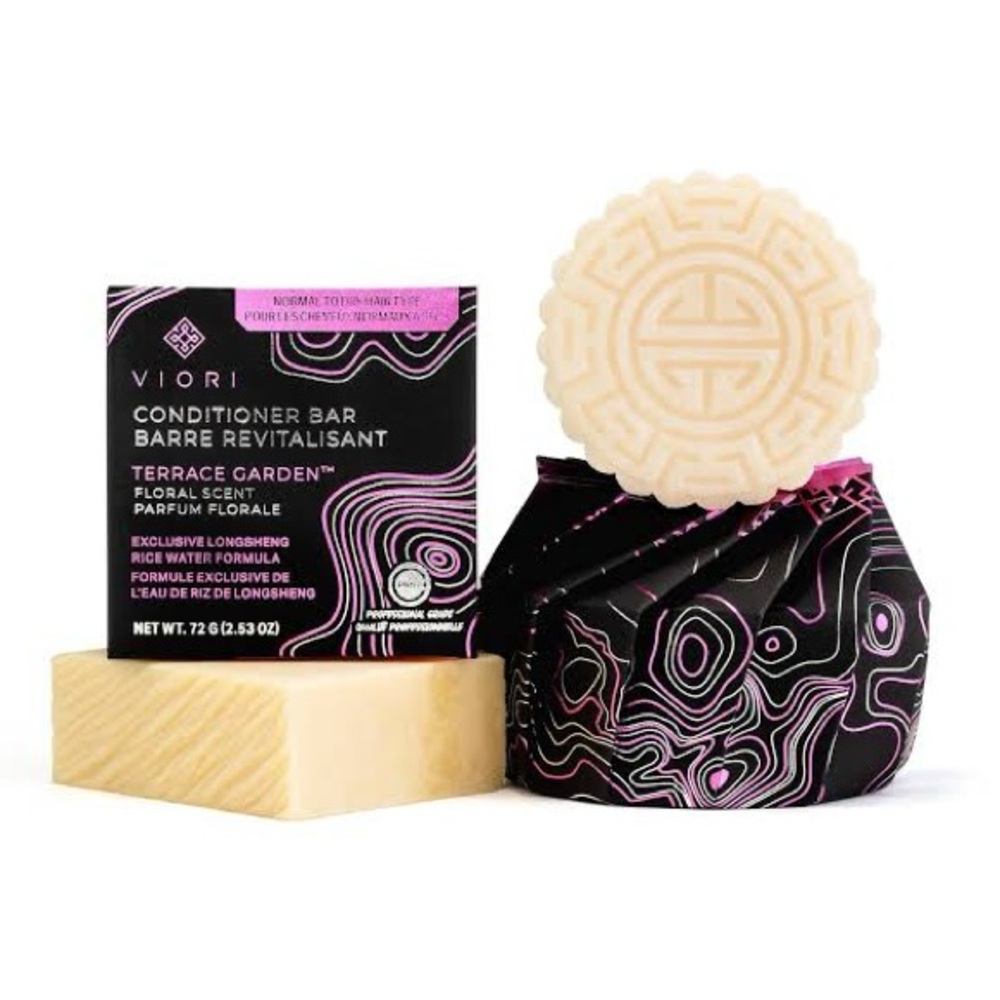 Viori Hair Shampoo & Conditioner Bar Set Terrace Garden Normal to Dry Hair Type